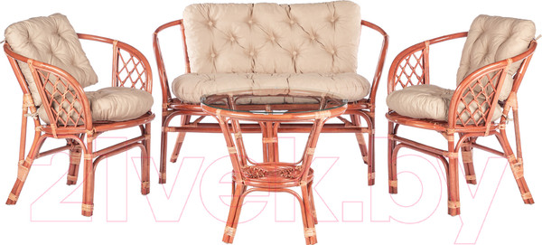 Изображение товара Комплект садовой мебели Sundays Bahama set Cognac