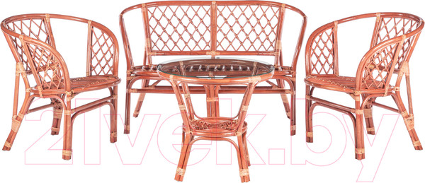 Изображение товара Комплект садовой мебели Sundays Bahama set Cognac