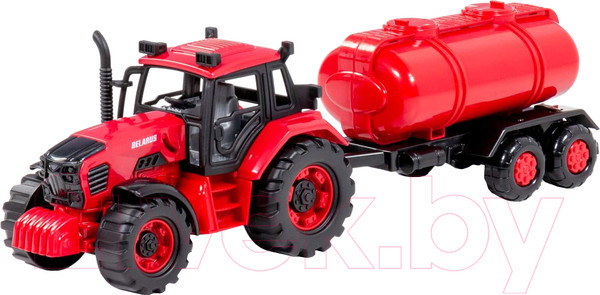 Изображение товара Трактор игрушечный Полесье Belarus с цистерной / 91635