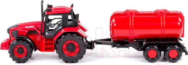 Изображение товара Трактор игрушечный Полесье Belarus с цистерной / 91635