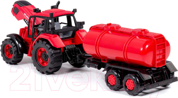 Изображение товара Трактор игрушечный Полесье Belarus с цистерной / 91635