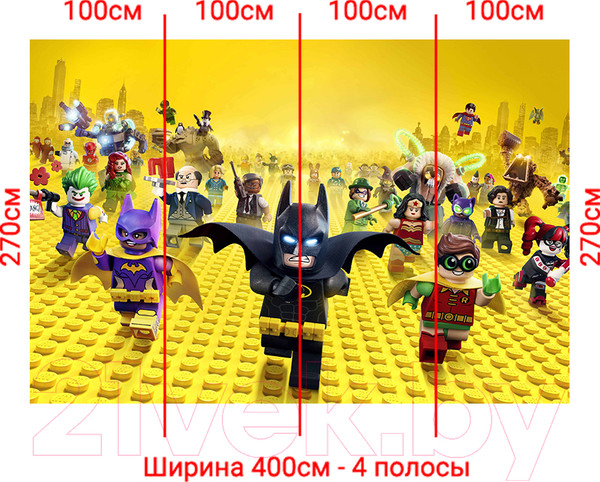 Изображение товара Фотообои листовые Arthata Fotooboi-Lego-170 (400x270)