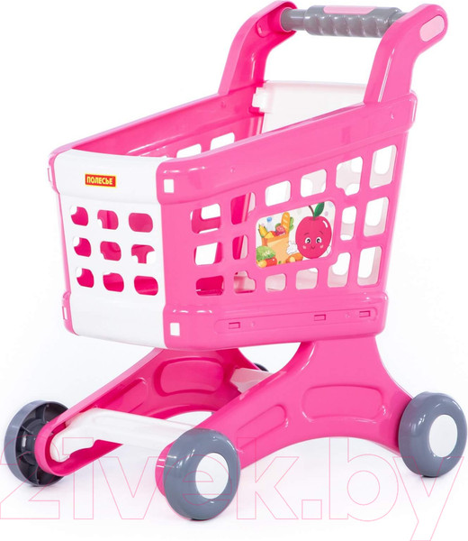 Изображение товара Тележка игрушечная Полесье Для маркета Натали / 91512 (розовый)