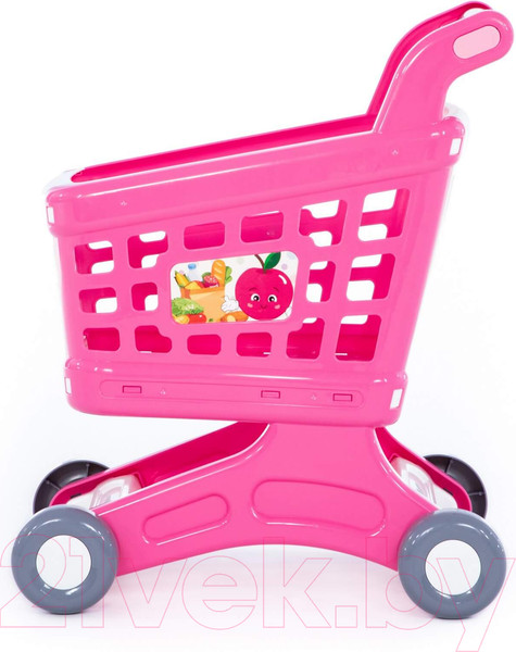 Изображение товара Тележка игрушечная Полесье Для маркета Натали / 91512 (розовый)