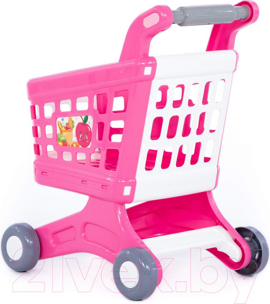 Изображение товара Тележка игрушечная Полесье Для маркета Натали / 91512 (розовый)