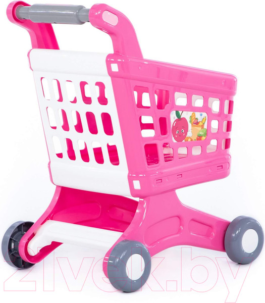 Изображение товара Тележка игрушечная Полесье Для маркета Натали / 91512 (розовый)