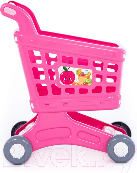 Изображение товара Тележка игрушечная Полесье Для маркета Натали / 91512 (розовый)