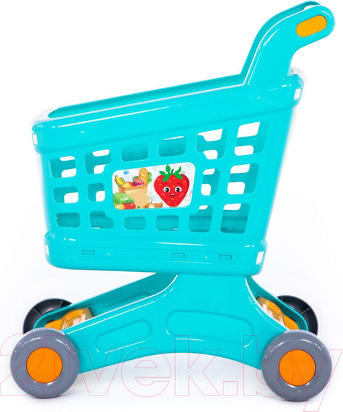 Изображение товара Тележка игрушечная Полесье Для маркета Натали / 91529 (бирюзовый)