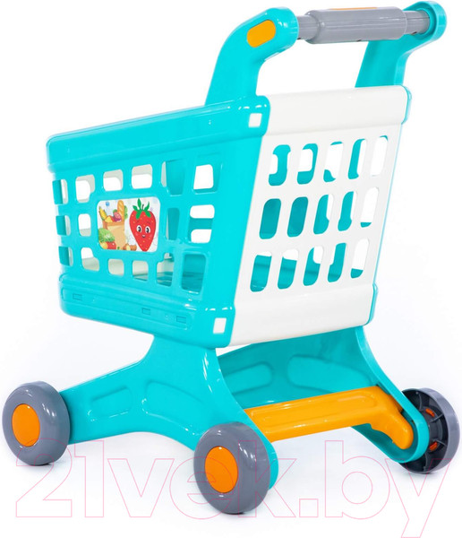 Изображение товара Тележка игрушечная Полесье Для маркета Натали / 91529 (бирюзовый)