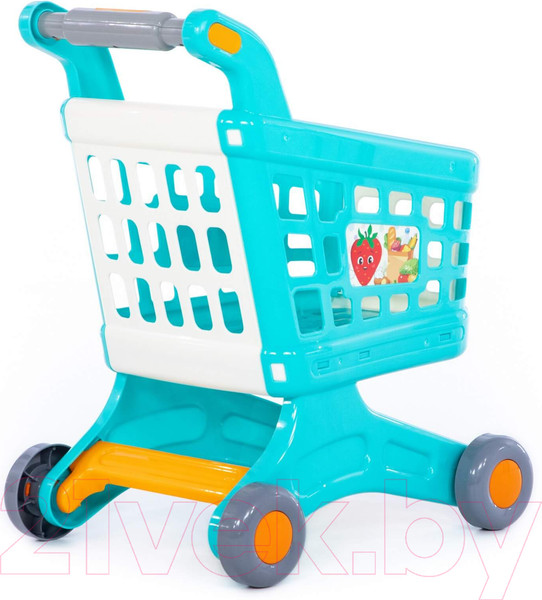 Изображение товара Тележка игрушечная Полесье Для маркета Натали / 91529 (бирюзовый)