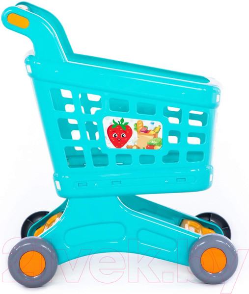 Изображение товара Тележка игрушечная Полесье Для маркета Натали / 91529 (бирюзовый)