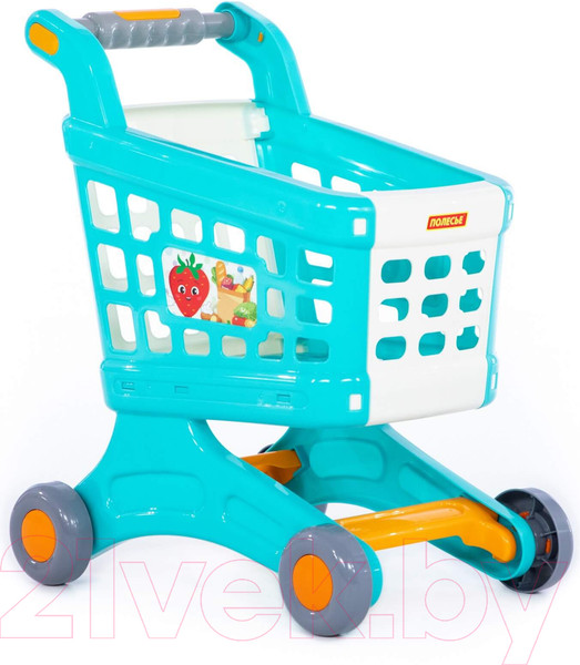 Изображение товара Тележка игрушечная Полесье Для маркета Натали / 91529 (бирюзовый)