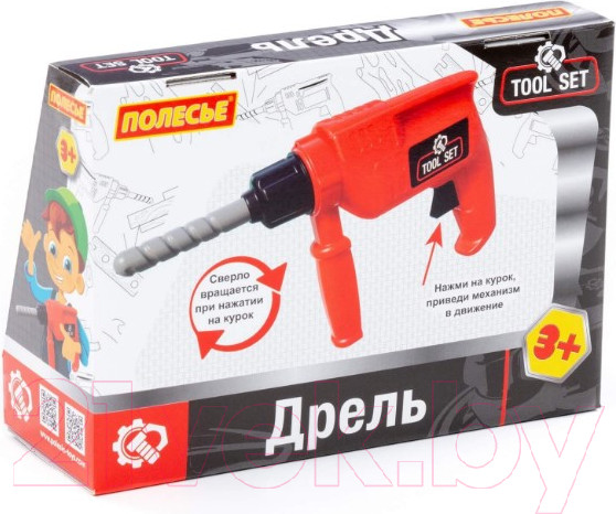 Изображение товара Дрель игрушечная Полесье 92144 (красный)