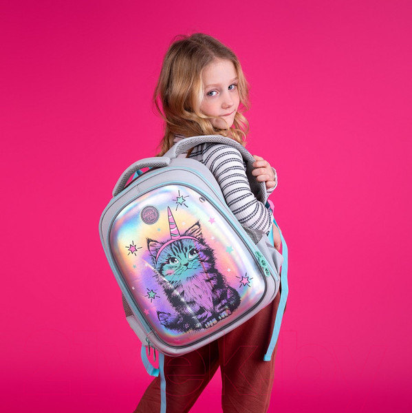 Изображение товара Школьный рюкзак Grizzly RAz-286-2 (серый)