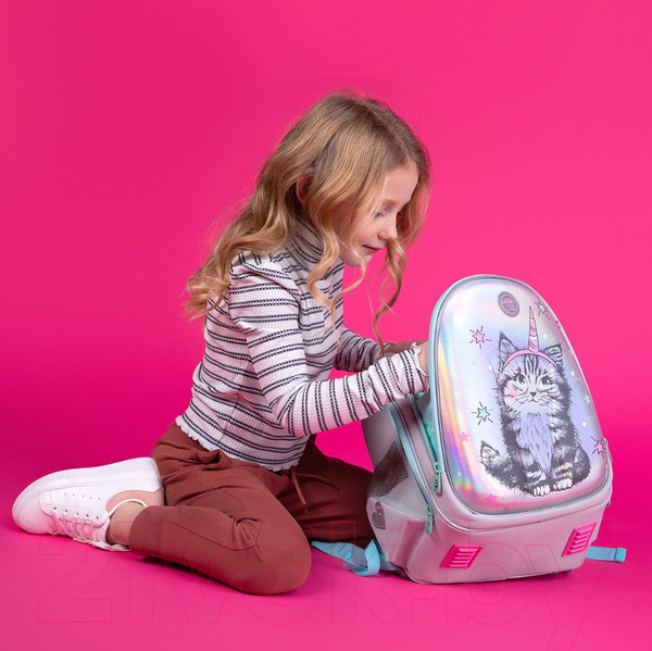 Изображение товара Школьный рюкзак Grizzly RAz-286-2 (серый)