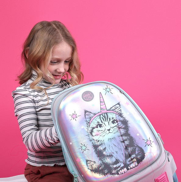 Изображение товара Школьный рюкзак Grizzly RAz-286-2 (серый)