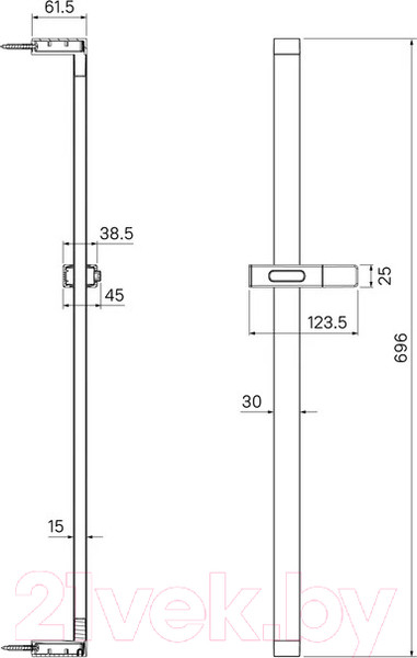 Изображение товара Душевая стойка IDDIS Slide SLI70BLi17
