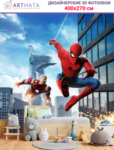 Изображение товара Фотообои листовые Arthata Fotooboi-SpiderMan-65 (400x270)