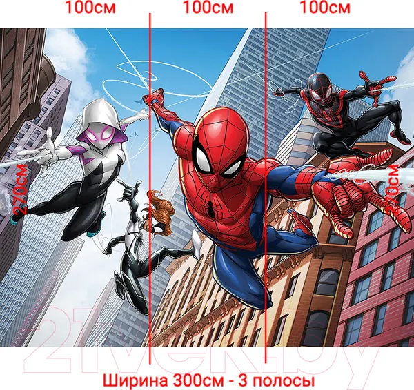 Изображение товара Фотообои листовые Arthata Fotooboi-SpiderMan-69 (300x270)