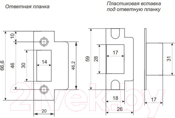 Изображение товара Защелка врезная с фиксацией VELA 5600-BLACK (черный)