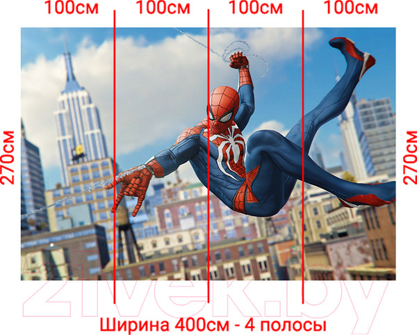 Изображение товара Фотообои листовые Arthata Fotooboi-SpiderMan-68 (400x270)