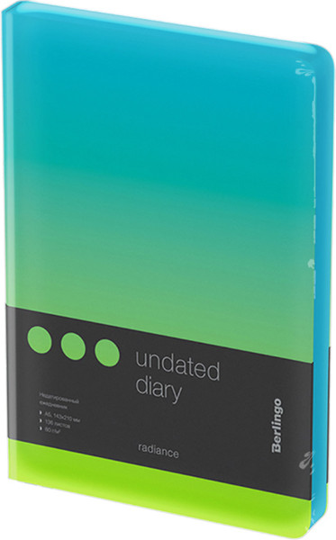 Изображение товара Ежедневник Berlingo Radiance / UD0_93503 (136л, голубой/зеленый)