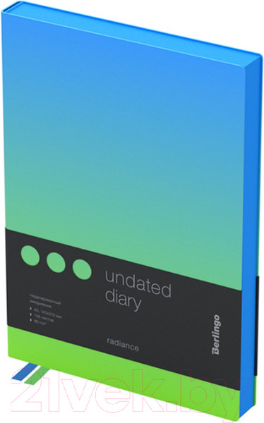 Изображение товара Ежедневник Berlingo Radiance / UD0_93503 (136л, голубой/зеленый)
