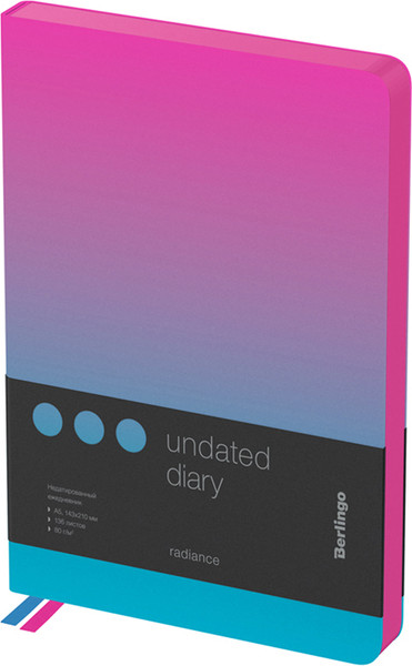 Изображение товара Ежедневник Berlingo Radiance / UD0_93502 (136л, розовый/голубой)