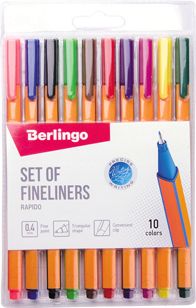 Изображение товара Набор капиллярных ручек Berlingo Rapido / CK_40010 (10цв)