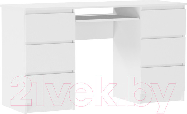 Изображение товара Письменный стол ДСВ Мори МС-2 (белый)