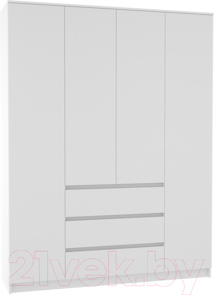Изображение товара Шкаф ДСВ Мори МШ 1600.1 (белый)