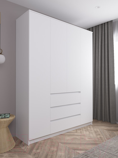 Изображение товара Шкаф ДСВ Мори МШ 1600.1 (белый)