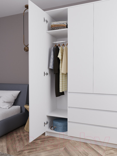 Изображение товара Шкаф ДСВ Мори МШ 1600.1 (белый)