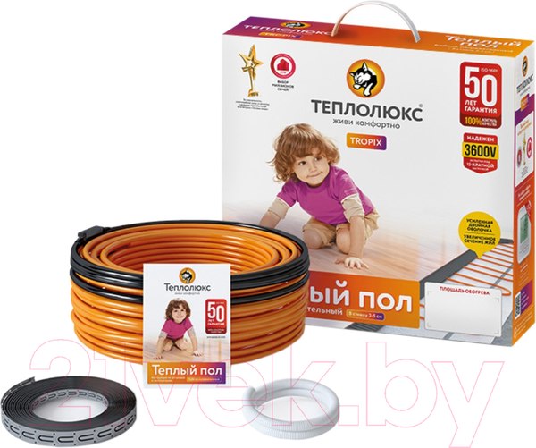 Теплый пол электрический Теплолюкс Tropix ТЛБЭ 32м/630 Вт