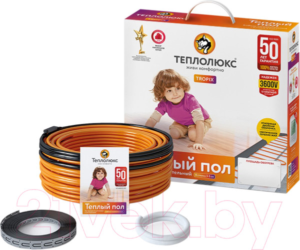 Изображение товара Теплый пол электрический Теплолюкс Tropix ТЛБЭ 40.5 м/800 Вт
