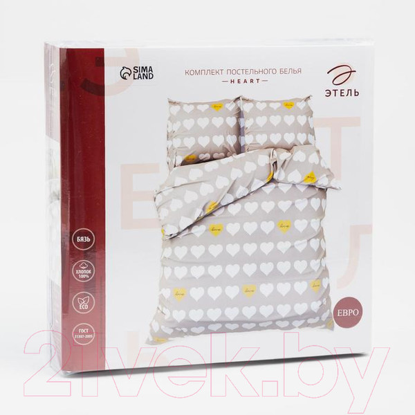 Изображение товара Комплект постельного белья Этель Heart / 6632102