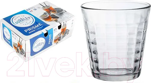 Изображение товара Набор стаканов Duralex Prisme Clear 1033AB06C0111