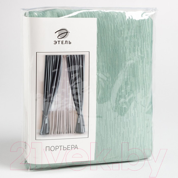 Изображение товара Штора Этель Фактура 5800489 (145x265, светло-зеленый)