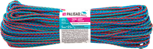 Изображение товара Шнур хозяйственный Palisad Бельевой 937145 (25м, цветной)