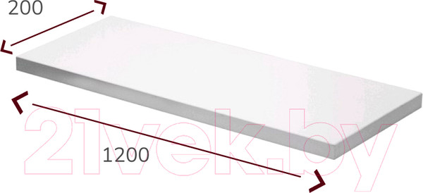 Изображение товара Полка Millwood ПНН-3 120x20 (дуб золотой Craft)