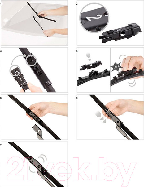 Изображение товара Щетка стеклоочистителя Bosch Aerotwin Plus 3397006953