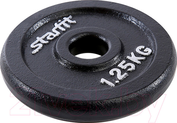 Изображение товара Диск для штанги Starfit BB-204 (1.25кг, черный)