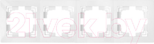 Изображение товара Рамка для выключателей и розеток Bylectrica Уют Юлиг 735212.282 / 2.180983 (белый)