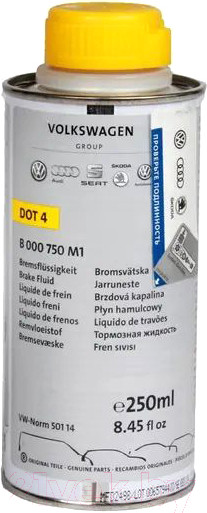 Изображение товара Тормозная жидкость Volkswagen B000750M1 (250мл)