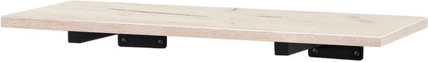 Изображение товара Полка Millwood Настенная с кронштейном 60x20 (дуб белый Craft/черный)