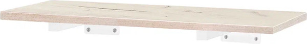 Изображение товара Полка Millwood Настенная с кронштейном 60x20 (дуб белый Craft/белый)
