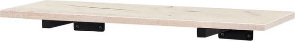 Изображение товара Полка Millwood Настенная с кронштейном 80x20 (дуб белый Craft/черный)