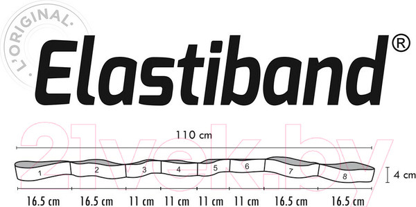 Изображение товара Эспандер Sveltus Elastiband / 0133 (15кг, сиреневый)