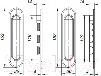 Изображение товара Ручка дверная Punto Soft LINE SL-010 CP (хром)