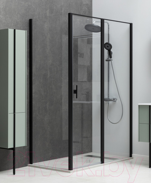 Изображение товара Душевой уголок Allen Brau Priority 120x90 / 269537 (черный браш)